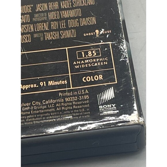 The Grudge DVD 2004 Sony pictures 91 min PG-13 English used see photos - Picture 5 of 6